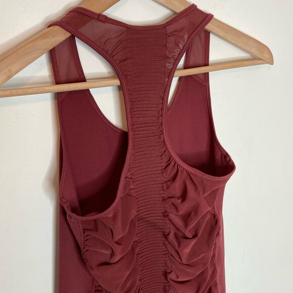 Athleta Bakasana Mesh Back Ruched Tank Size XS - Picture 6 of 10